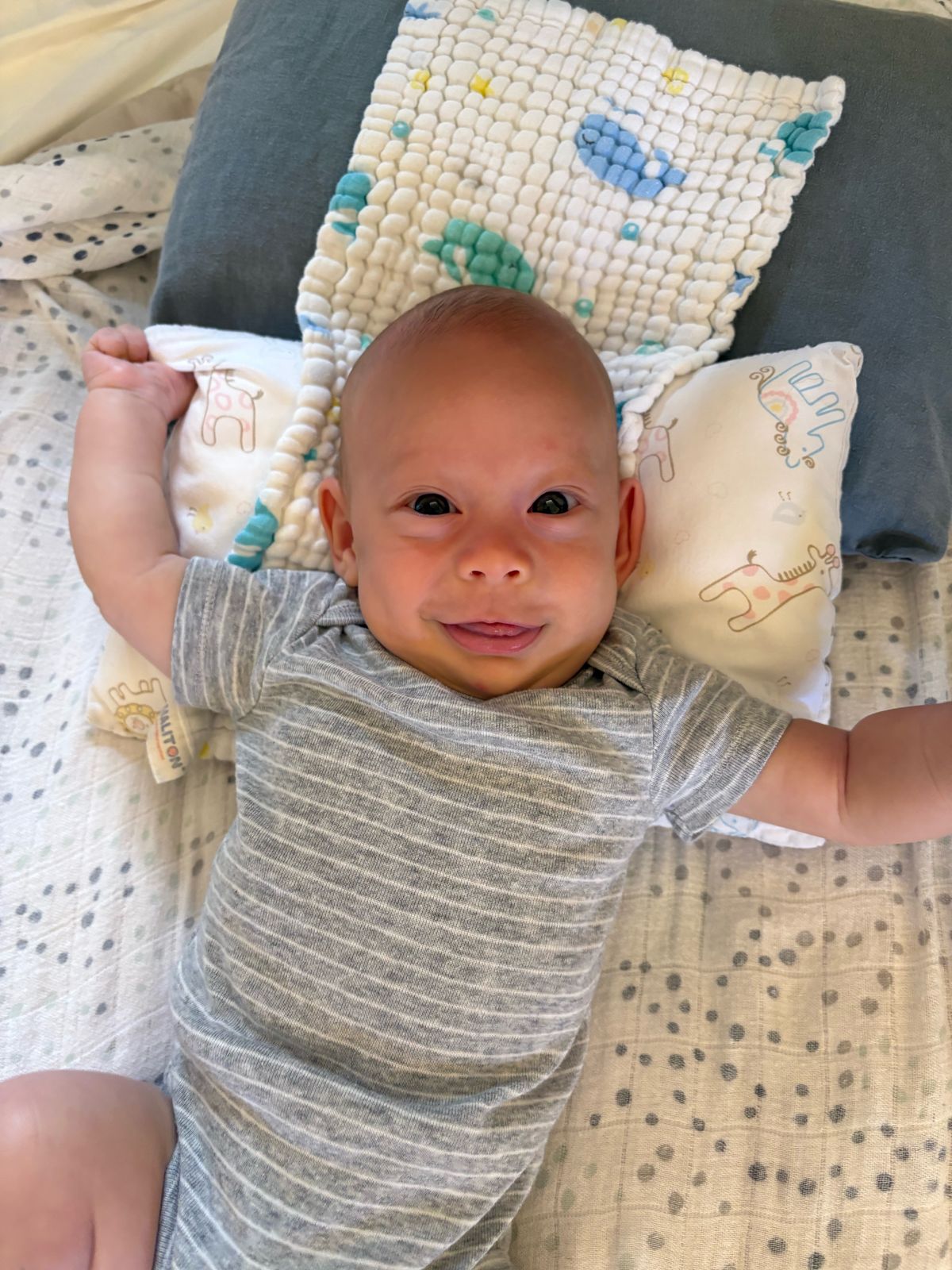 Baby smiling