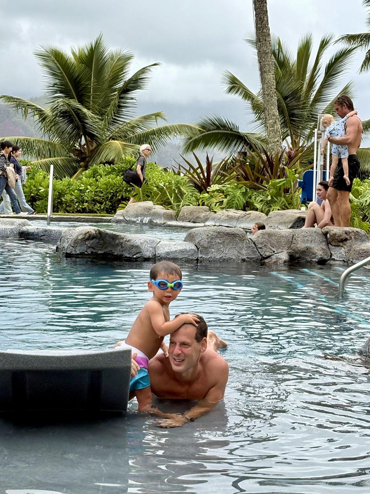 Splashing in the pool